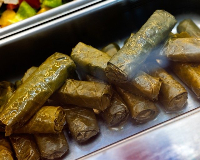 Amir food photography showing a complete meal platter.